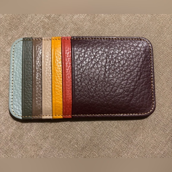 Medium Leather card case multicolor - Picture 4 of 4